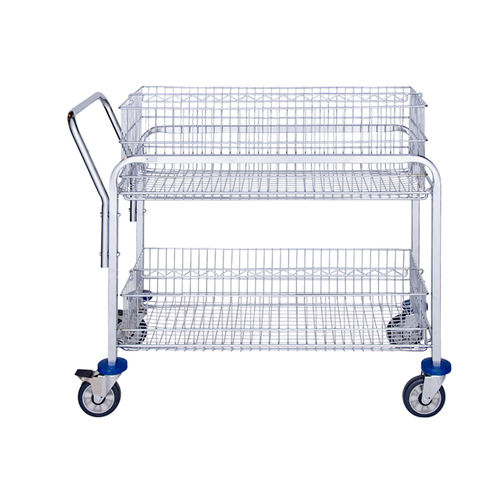 Carrinho para registos médicos - LQ-2BTOLF - Logiquip - de correio / de acondicionamento / com cesto