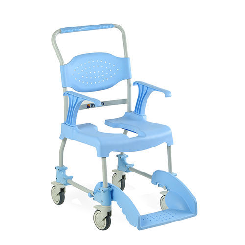 Cadeira de banho com braços - MOEM - Tecnimoem Care S.L - com rodízios / com abertura higiênica / higiênica