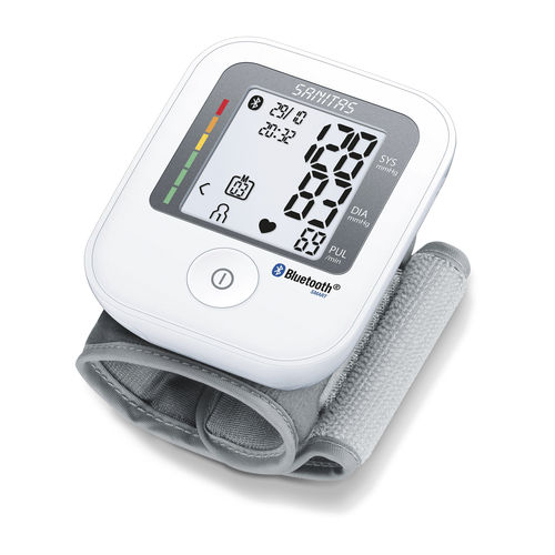 Medidor digital de pressão arterial automático - SBC 53 - Sanitas - de punho / com Bluetooth / com braçadeira