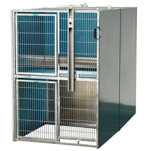 Gaiola veterinária para cães - T-KENNEL QUAD - Shor-Line - com 2 compartimentos / dois andares / em PVC