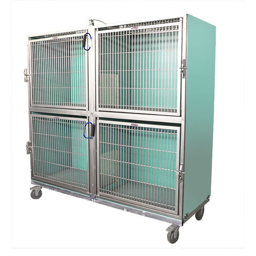 Gaiola veterinária modular - 990.3112.00 - Shor-Line - em aço inoxidável / em PVC