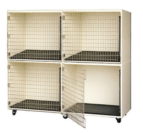 Gaiola veterinária com 4 compartimentos - CAGE01 - Petlift - dois andares