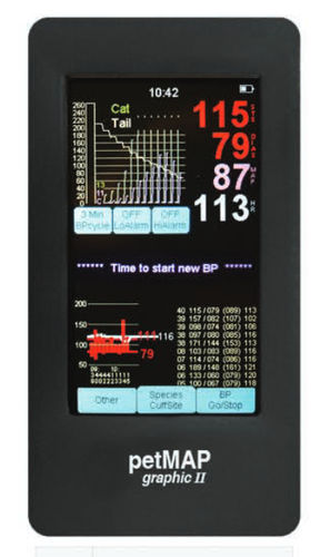 Monitor de paciente de mão - petMAP graphic II - Ramsey Medical - de frequência cardíaca / PNI / veterinário
