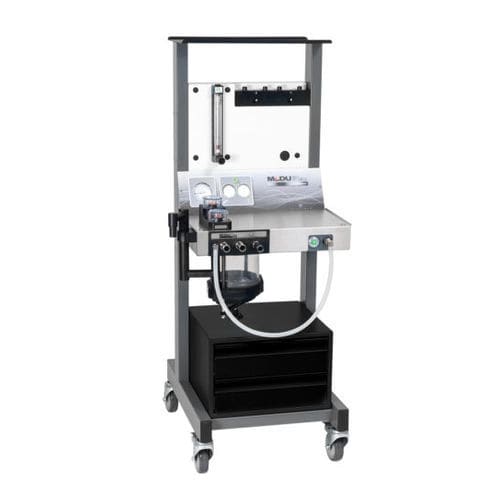 Aparelho de anestesia veterinária para animais de pequeno porte - Moduflex™ Optimax - Dispomed - com carrinho