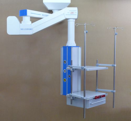 Estativa de braço de teto - M-GL09A - Medical Technologies LBI - para cuidados intensivos / articulado / de altura regulável