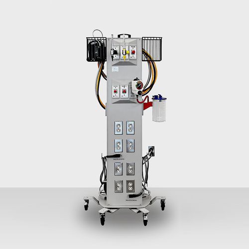 Régua de gases medicinais móvel - Modular Services Company - para serviço de cuidados intensivos