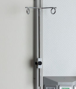 Suporte para soro de parede - 516-201 series - Modular Services Company - 2 ganchos