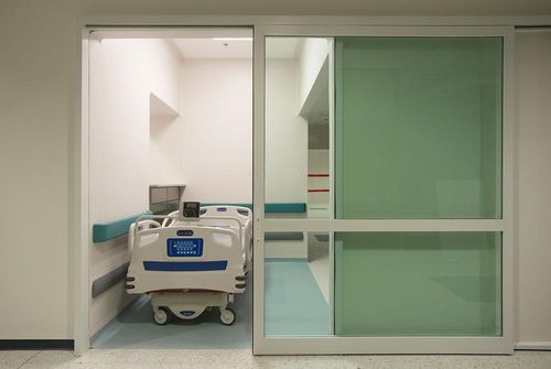 Porta de correr - Profiler®-ICU - Horton Doors - de proteção / para hospital / para cuidados intensivos