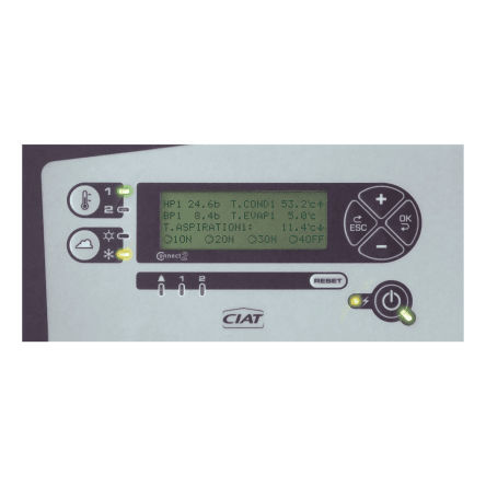 Unidade de controle de temperatura - AEROCONNECT 1B - CIAT - de pressão / para bomba / de monitoramento