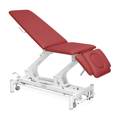 Mesa de massagem mecânico - Prestige M-S5 - Meden-Inmed - com rodízios / com encosto regulável / com apoio de cabeça
