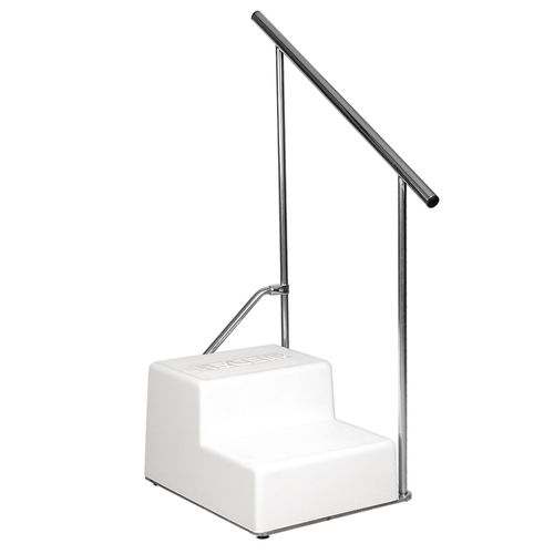 Escada auxiliar 2 degraus - Rectangular - Meden-Inmed - de banho / com corrimão