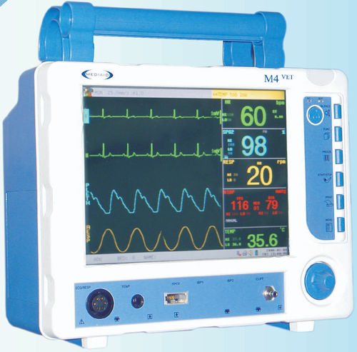 Monitor multiparamétrico portátil - M4VET - Mediaid Inc. - de ECG / TEMP / RESP