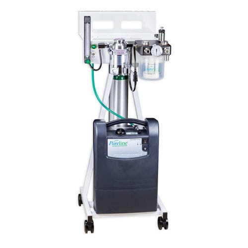 Aparelho de anestesia veterinária com carrinho - Pureline® M6000 - Supera Anesthesia Innovations
