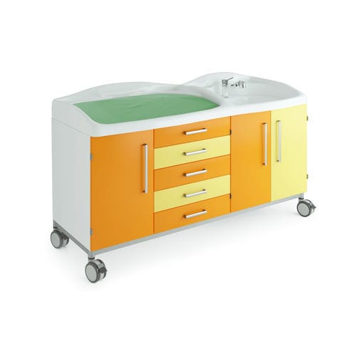 Mesa troca-fraldas - PD013 - Mis Medical - retangular / infantil / de altura regulável
