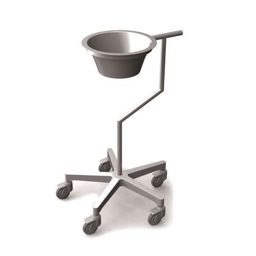 Suporte de cuba para assepsia com rodízios - ABO41 - Mis Medical - em aço inoxidável
