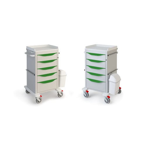 Carrinho hospitalar - CF203 - Mis Medical - para hospital / para medicamentos / de transporte