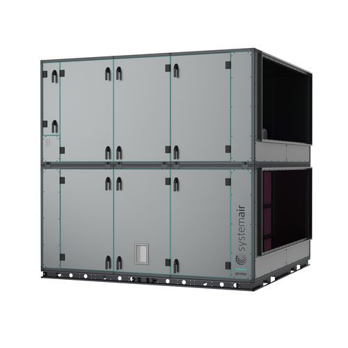 Unidade de tratamento de ar para hospital - Geniox - Systemair HSK - modular / para telhado / higiênica