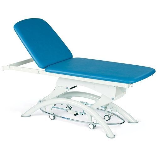 Mesa de exame elétrica - Capre E2 - Lojer - com altura regulável / com rodízios / articulada em 2 seções