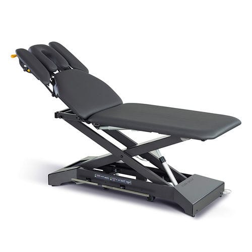 Mesa de massagem elétrica - Kinos X - Lojer - com encosto regulável / com apoio de cabeça / com apoios de braços