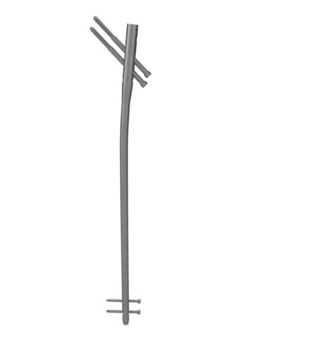Haste intramedular para fêmur - A438 series - Aysam Orthopaedics - fixação proximal / fixação diafisária / em titânio