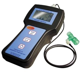 Monitor de paciente de mão - Capnovet-10 - Vetronic Services - EtCO2 / veterinário