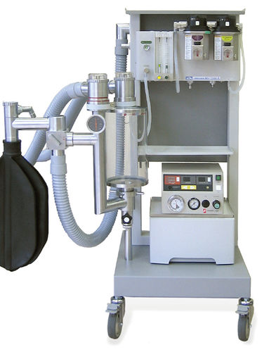 Aparelho de anestesia veterinária para animais de grande porte - NS-7000A - Acoma Medical - com carrinho