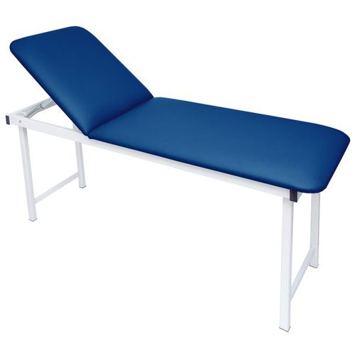 Mesa de exame manual - AMC 1000 - Athlegen - articulada em 2 seções / azul / cinza