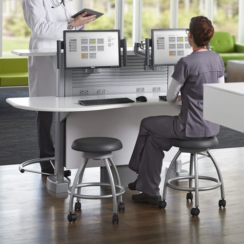 Estação de trabalho informática médico-hospitalar - Sync - Nurture - Steelcase - modular