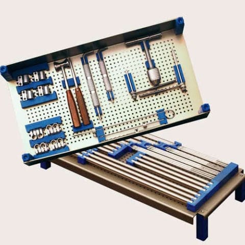 Kit de instrumentos para osteossíntese da coluna vertebral - tutor - IMECO