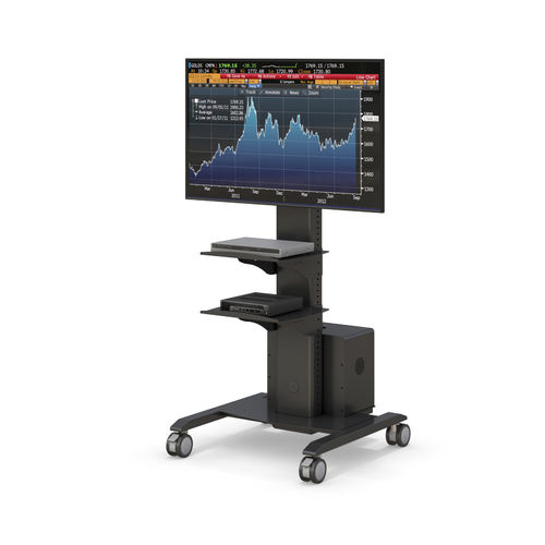 Braço de suporte para monitor de altura regulável - JP_XLCD3030-05 - AFC Industries - para tela / para uso médico / móvel