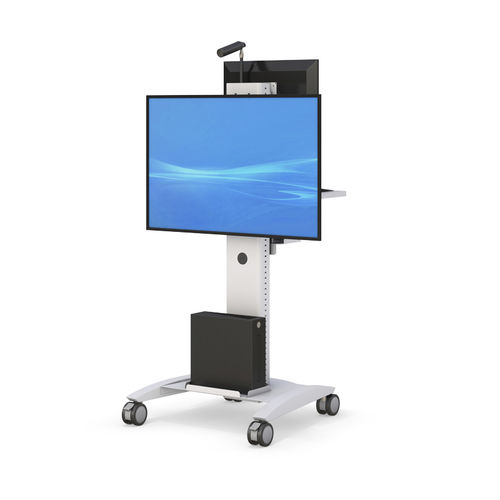 Braço de suporte para monitor de altura regulável - XLCD PLASMA CART - AFC Industries - para tela / para uso médico / móvel