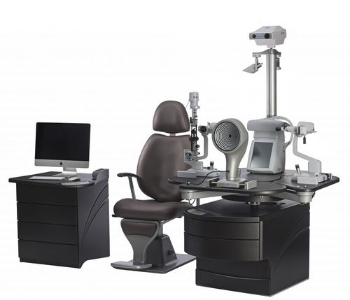 Estação de trabalho de oftalmologia - VINTAGE - CSO - Costruzione Strumenti Oftalmici - com cadeira / com iluminação / com monitor