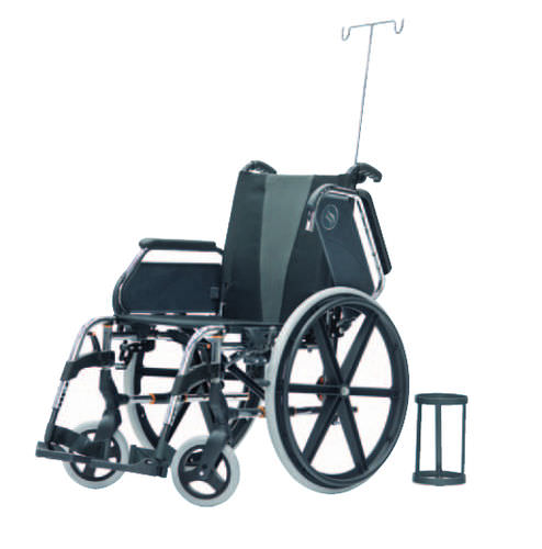 Cadeira de rodas manual - SR.40.250G - Orla Equipamientos Clínicos - para ambientes externos / para ambiente interno / dobrável