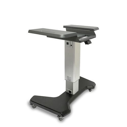 Mesa de trabalho - U Type Motorized Stand GRAY - LIGHTMED Corporation - para quarto de paciente / de escritório / em forma de U