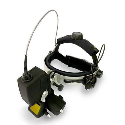 Oftalmoscópio indireto - Keeler Vantage Laser Indirect Ophthalmoscope - LIGHTMED Corporation - com cinta de cabeça
