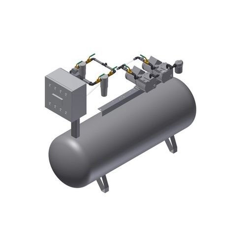Bomba de vácuo hospitalar - MEDEVICE 2X12 PBO + FBD150 - Bgs General Srl - de palhetas / lubrificada