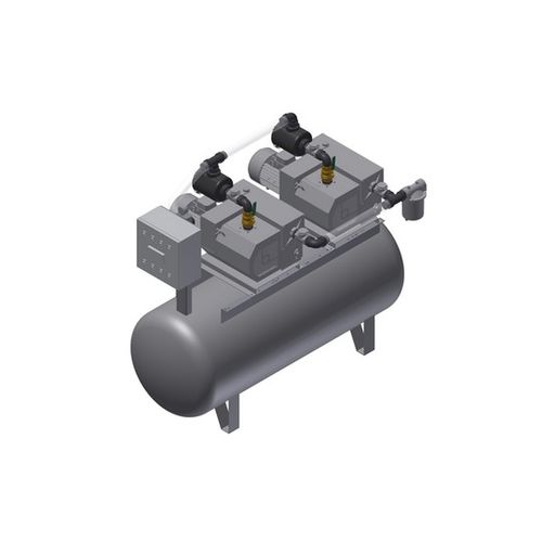 Bomba de vácuo hospitalar - MEDEVICE 2X220 PBO - Bgs General Srl - de palhetas / lubrificada