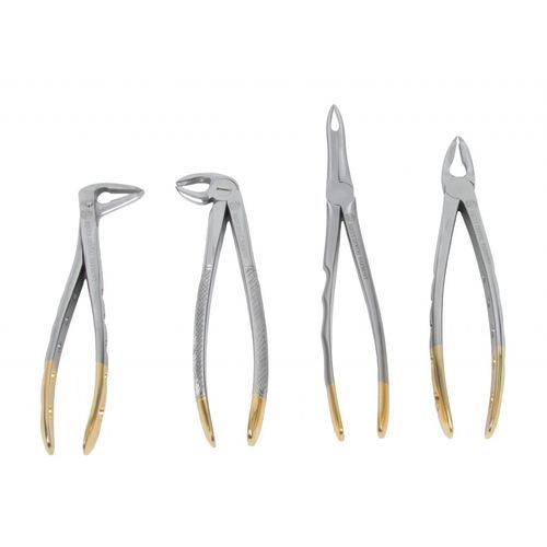 Pinça veterinária - DAV-LDL04 - Equus Dental - para extração dentária / reta / em aço inoxidável