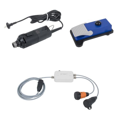 Micromotor para equídeos - Wired set n&deg;4 - Equus Dental - de odontologia veterinária / elétrico / com pedal