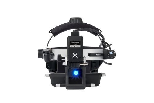 Aparelho de oftalmologia oftalmoscópio indireto - Vantage Plus Digital - Keeler - com cinta de cabeça