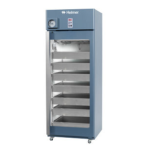 Refrigerador para banco de sangue - Horizon Series™ - Helmer Scientific - vertical / com rodízios / com 1 porta