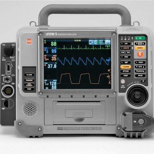 Desfibrilador externo semiautomático - LIFEPAK® 15 - Stryker Emergency Care - com Bluetooth / com monitor ECG / com monitor de SpO2