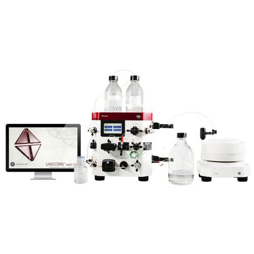 Sistema de cromatografia em fase líquida preparativa - ÄKTA start™ - GE Healthcare Life Sciences - para purificação de proteínas / compacto