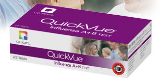 Teste rápido de gripe - QuickVue® - Quidel - de Influenza A / de Influenza B / nasal