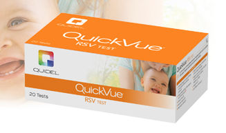Teste rápido para doenças respiratórias - QuickVue® - Quidel - de antígeno / de vírus sincicial respiratório / nasal