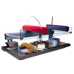 Sistema de preparação de amostras robótico - e-Robot LH - GSG Robotix - de laboratório / por pipetagem / modular