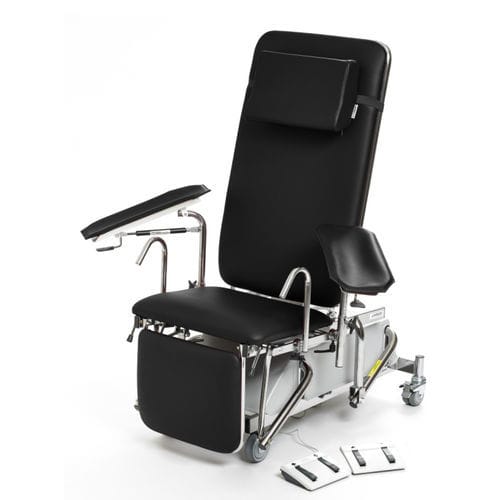 Poltrona manual para coleta de sangue - 010-5050 - Tarsus - elétrica / articulada em 3 seções / com rodízios