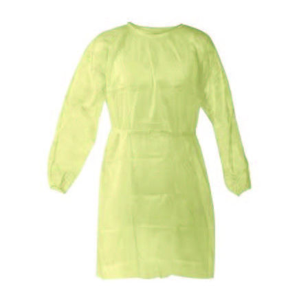 Capote cirúrgico unissexo - ISO-GOWN-YELLOW - Romed Holland - em não tecido / amarelo