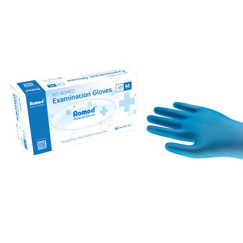 Luva hospitalar - NITROM-810 - Romed Holland - sem pó / L / caixa de 100 unid.