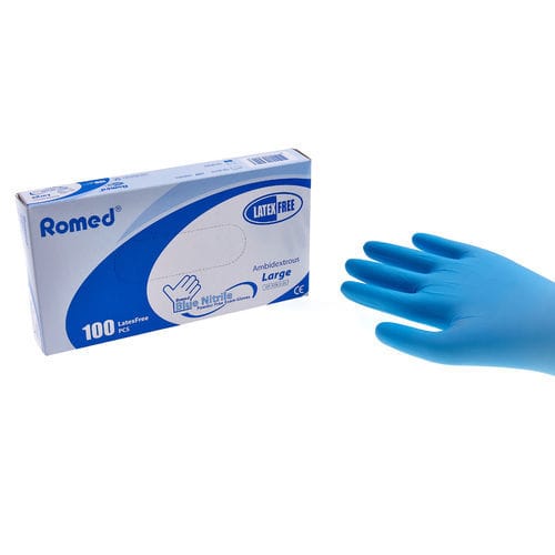 Luvas nitrílicas - NT800-20 - Romed Holland - de procedimento / sem pó / não estéril